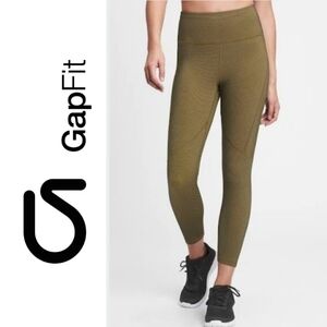 "Like New!" GapFit Eclipse High Rise 7/8 Leggings, Honeycomb